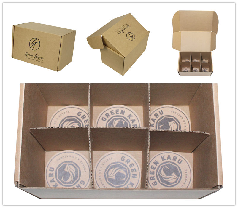 custom corrugated box with dividers