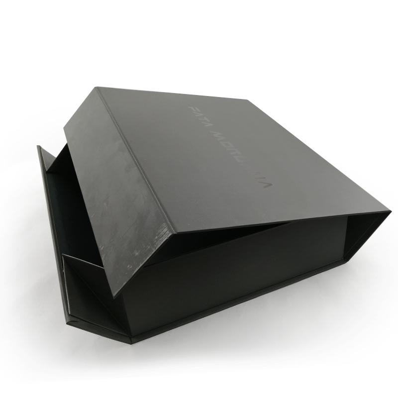 Classy Black Flat Packed Save Space Packing Boxes