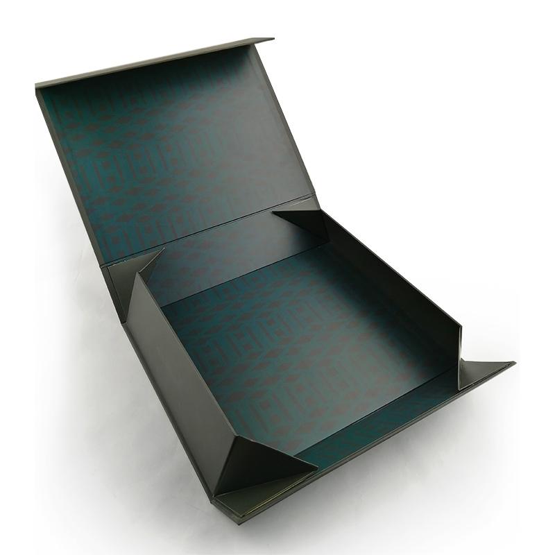 Classy Black Flat Packed Save Space Packing Boxes