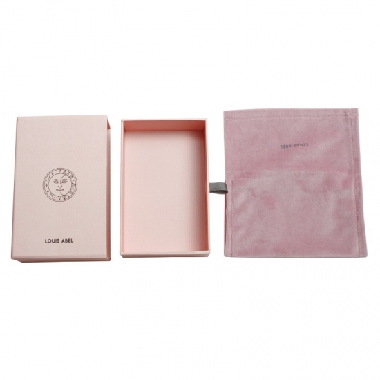 pink jewelry sliding box with drawers