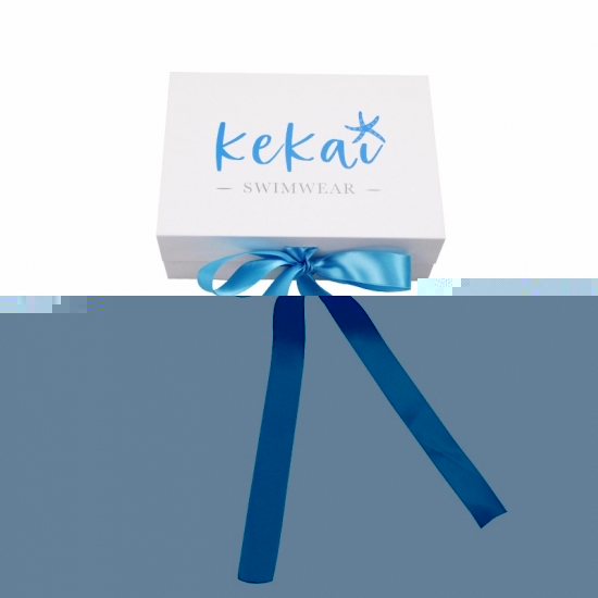 Foldable Gift Box With Ribbon Tie